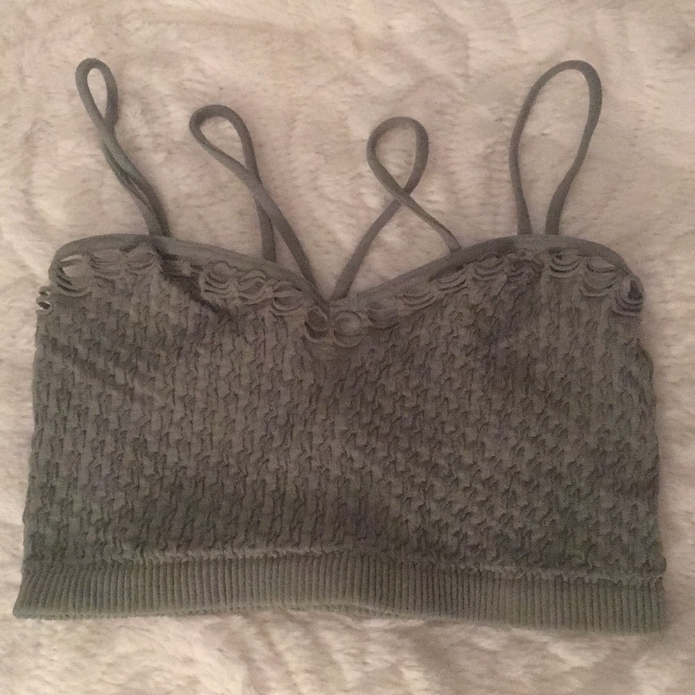 Buckle bke sage green bralette
